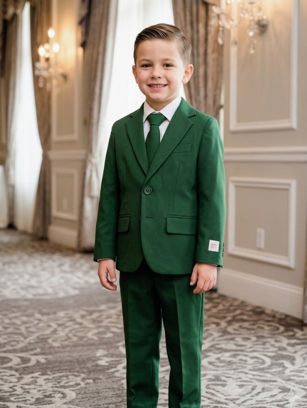 NWT OppoSuits "Glorious Green" Boys 3-Pc Suit | Size 6Y  IOB